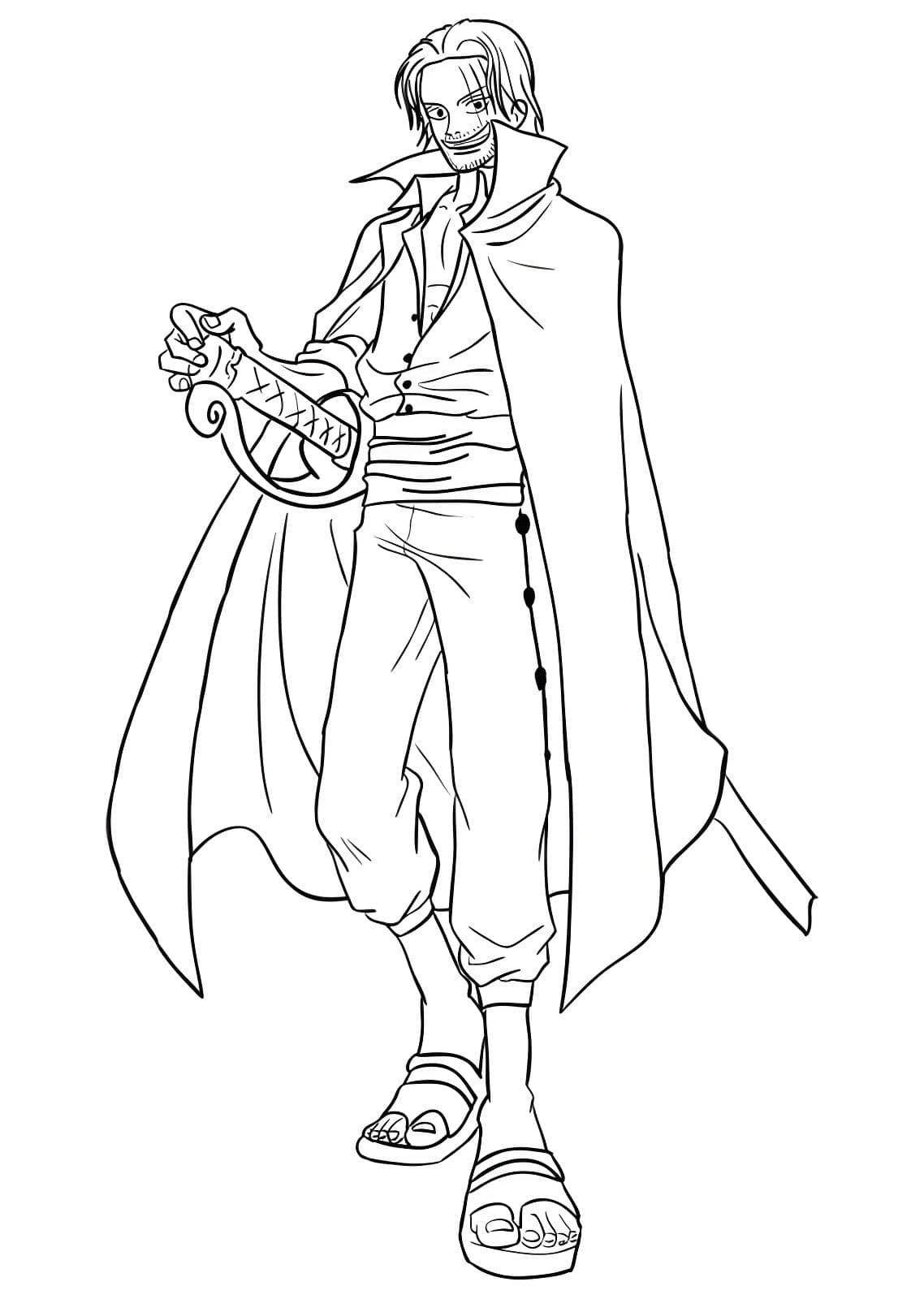 Desenho do brook de one piece para imprimir