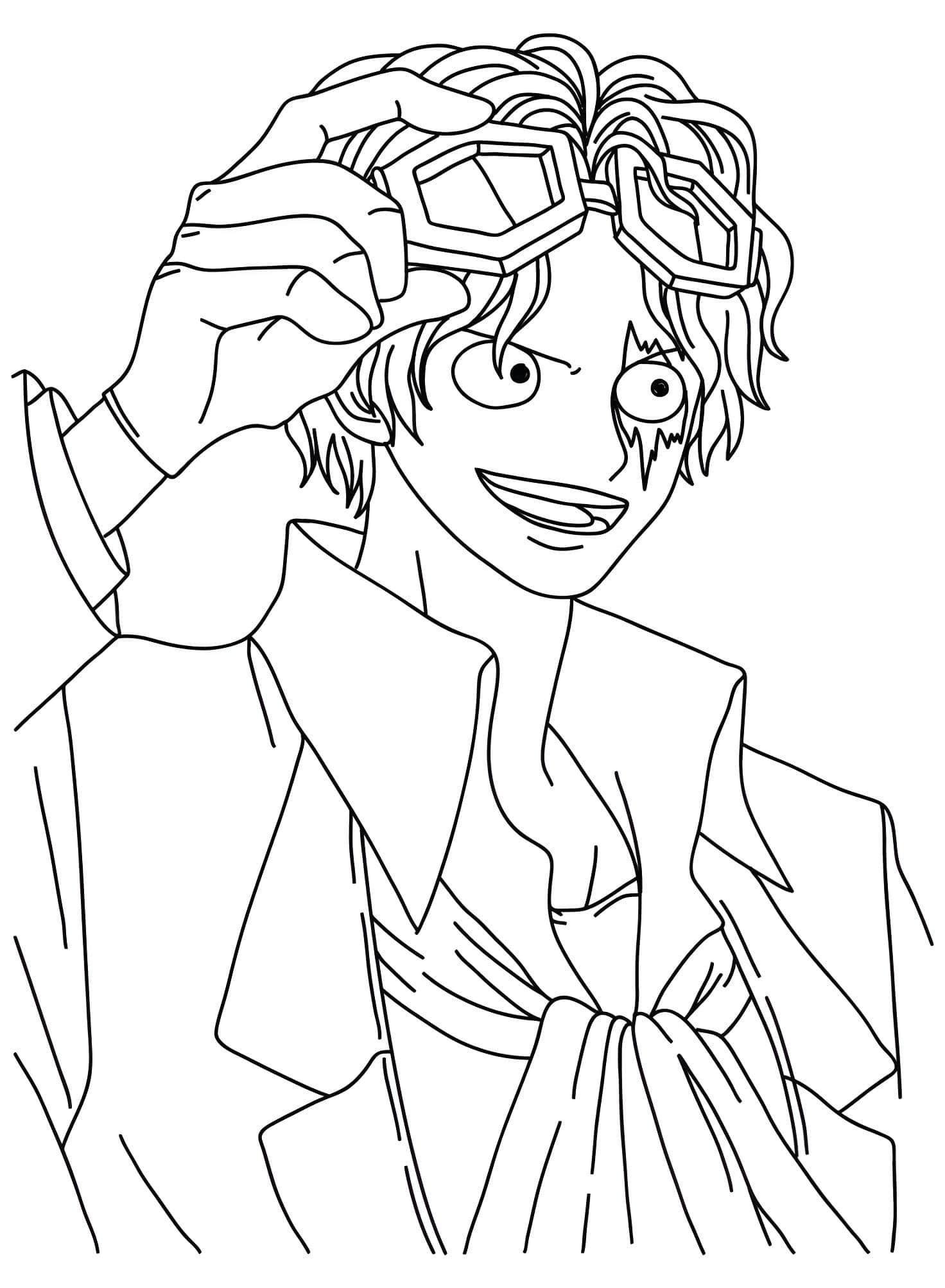 Desenho do sabo de one piece para imprimir