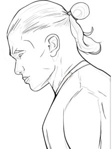 Erling haaland de perfil para colorir