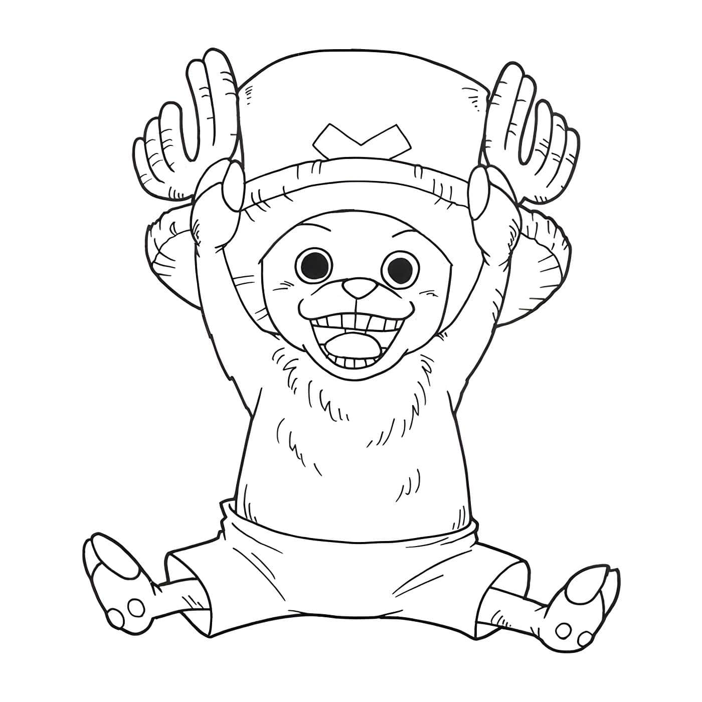 Desenho do tony tony chopper para colorir