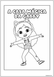 A casa mágica da gabby feliz para imprimir