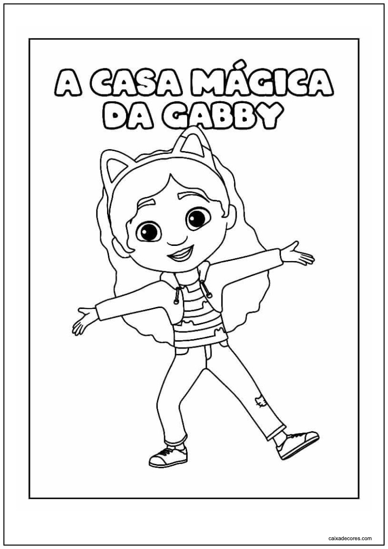 A casa mágica da gabby feliz para imprimir