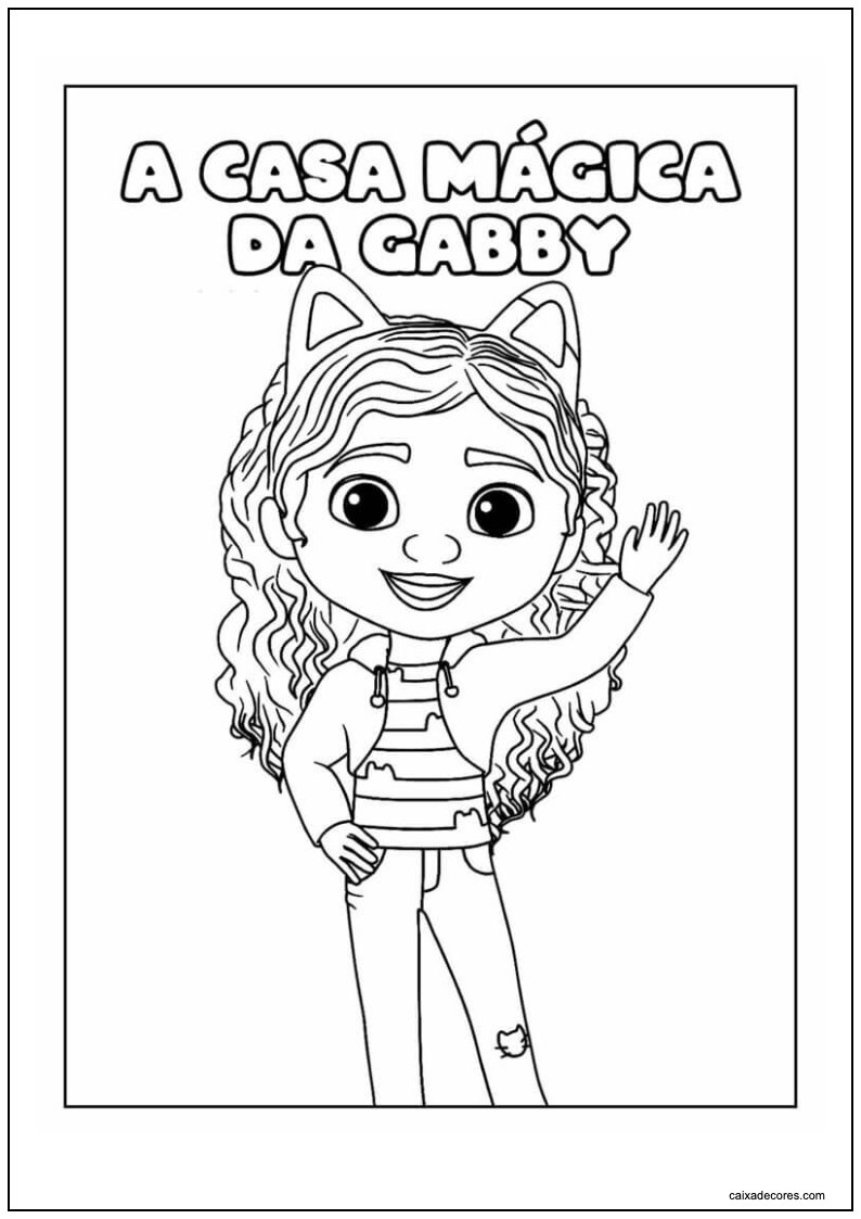 A casa mágica da gabby para colorir