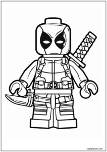 Deadpool lego para imprimir