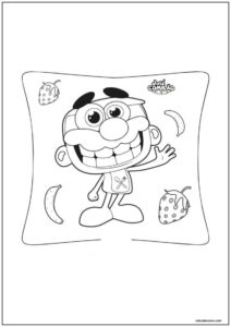 Desenho josé comilão com frutas para imprimir