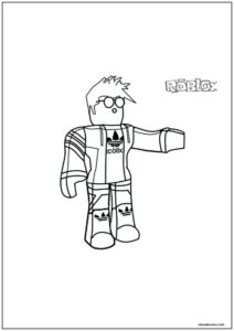 Desenho roblox jogador de futebol para imprimir