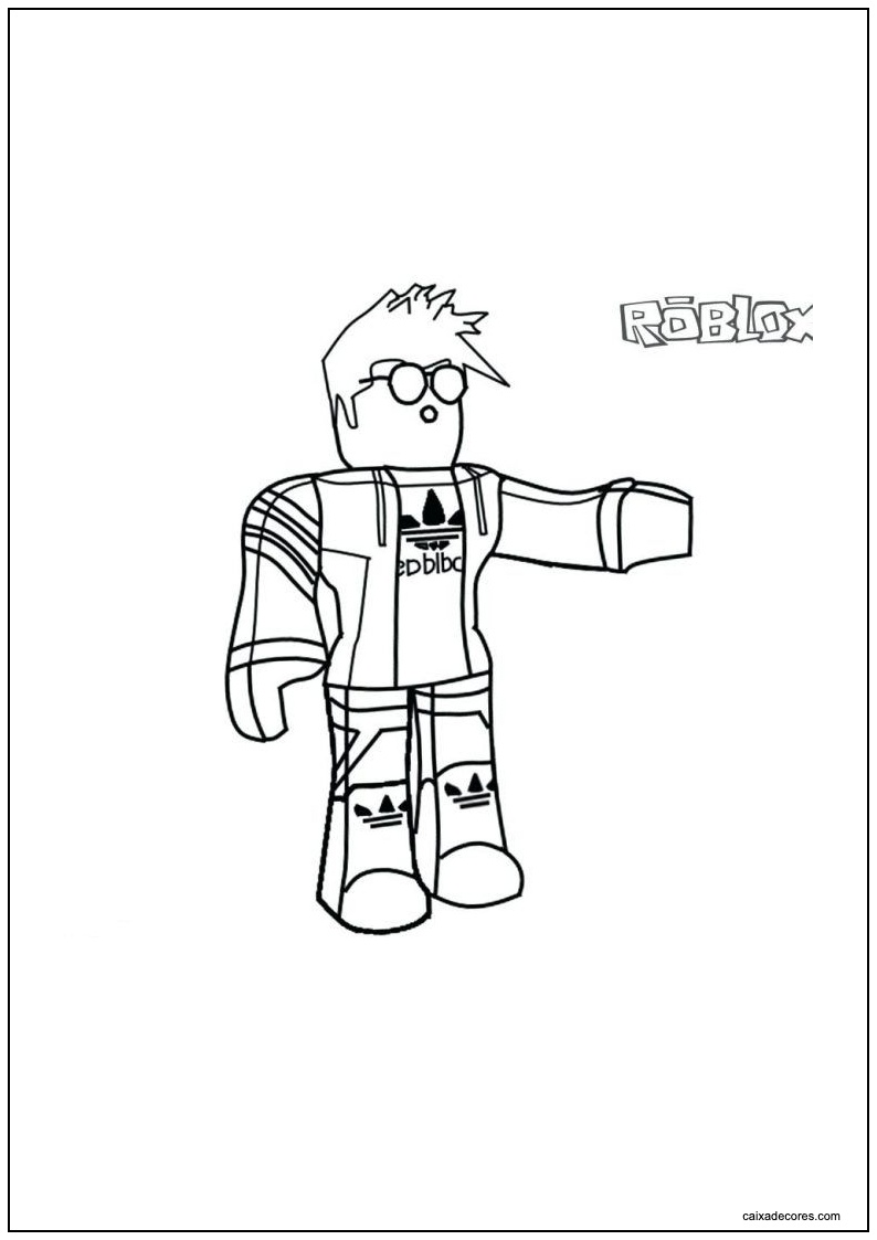 Desenho roblox jogador de futebol para imprimir