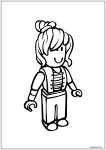 Desenho roblox mulher para imprimir