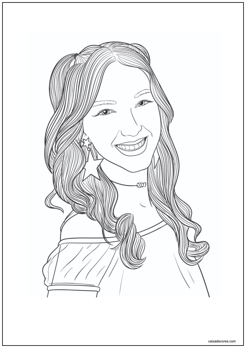 Desenho da luluca para colorir