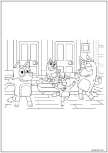 Desenhos da Bluey para colorir e imprimir