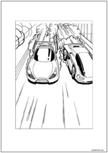 Desenho de hot wheels para colorir