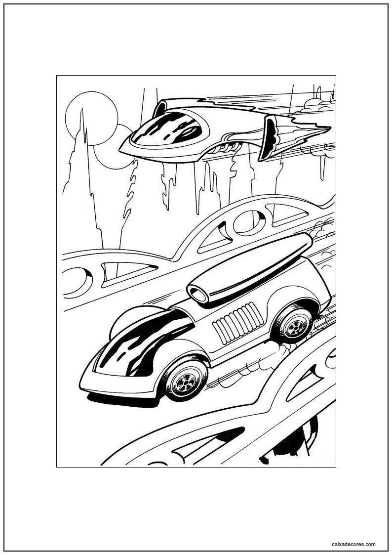 Desenho de hot wheels para colorir e para imprimir