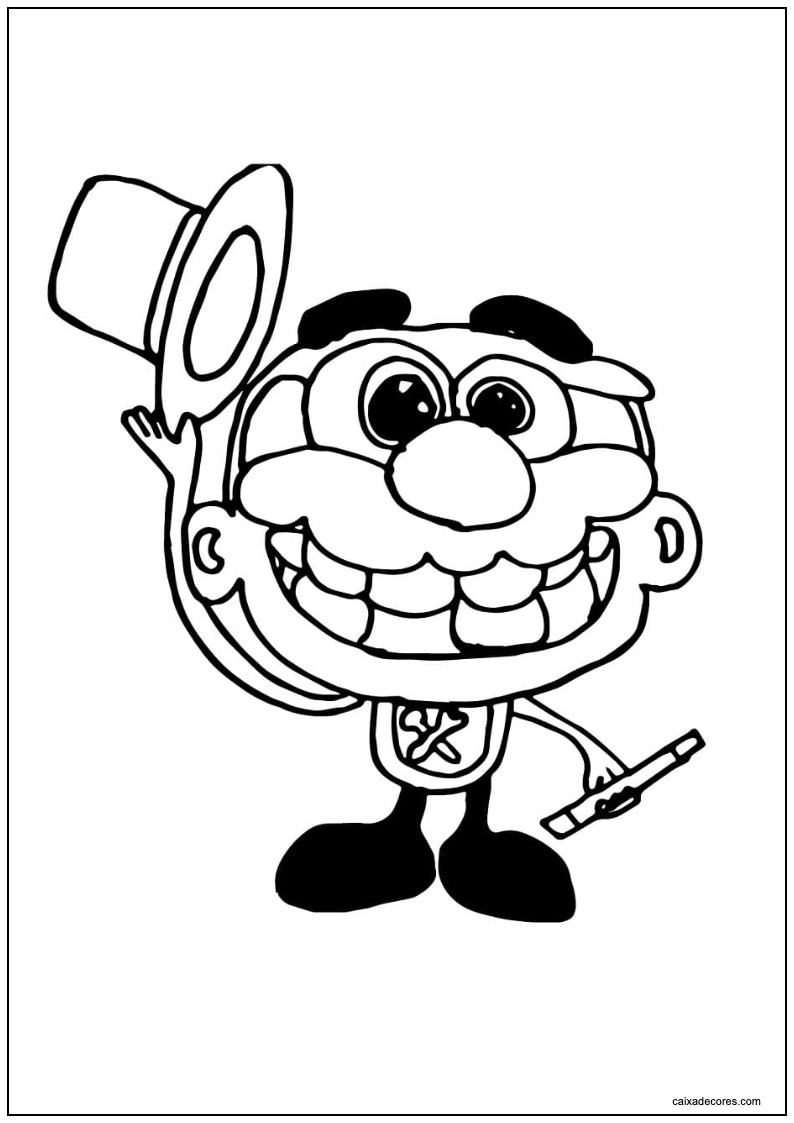 Desenho de josé comilão e mago para imprimir
