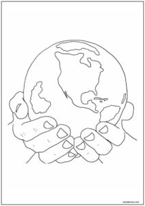 Desenho de planeta para imprimir 1