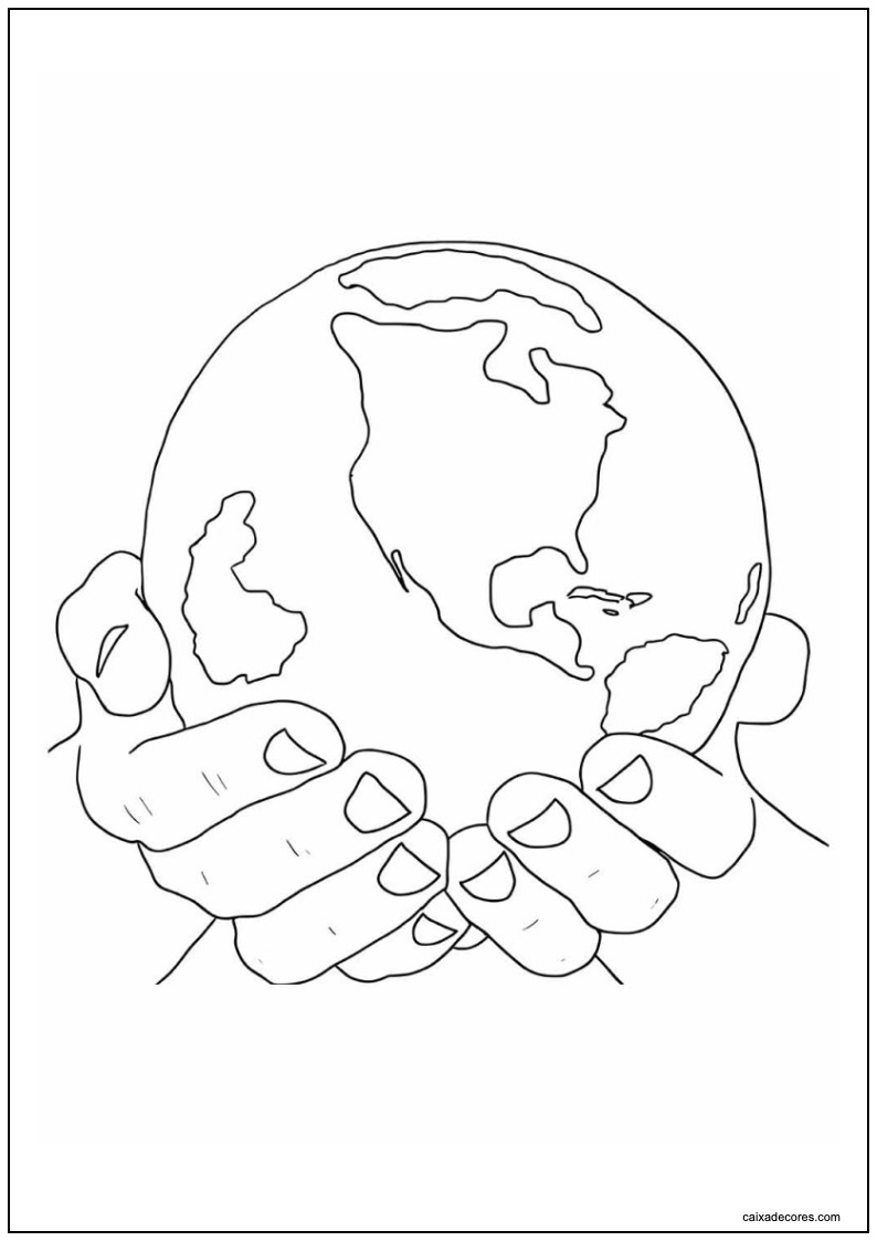 Desenho de planeta para imprimir 1
