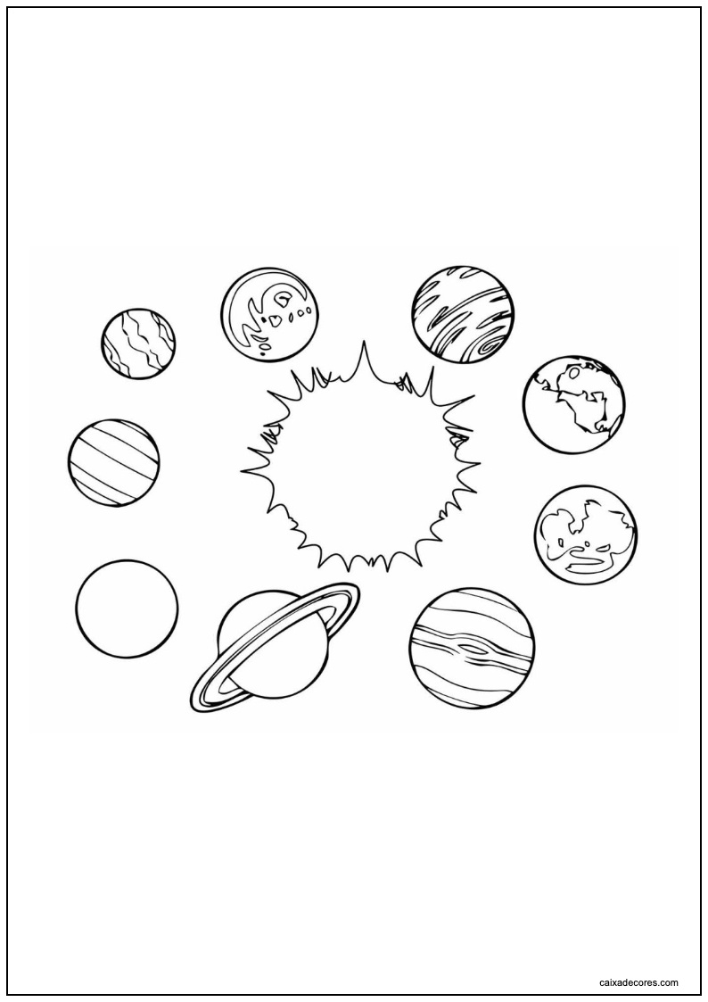 Desenho de planeta para imprimir 10
