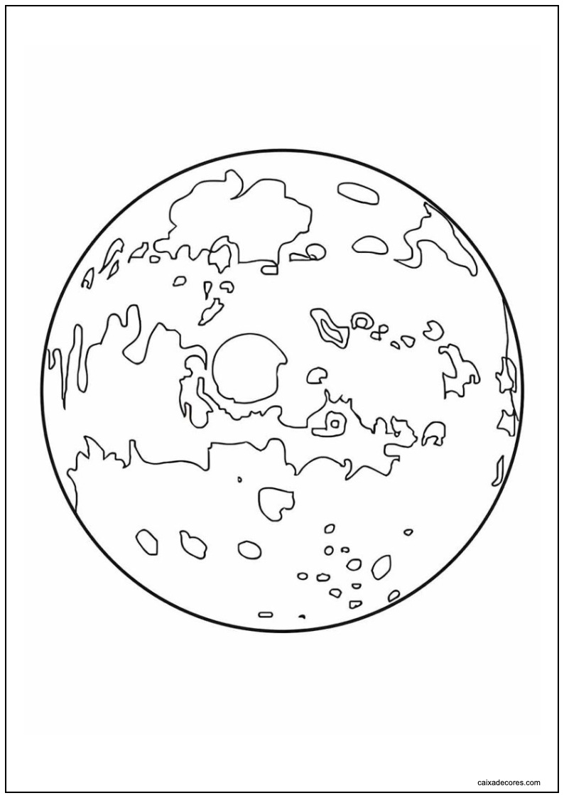 Desenho de planeta para imprimir 12