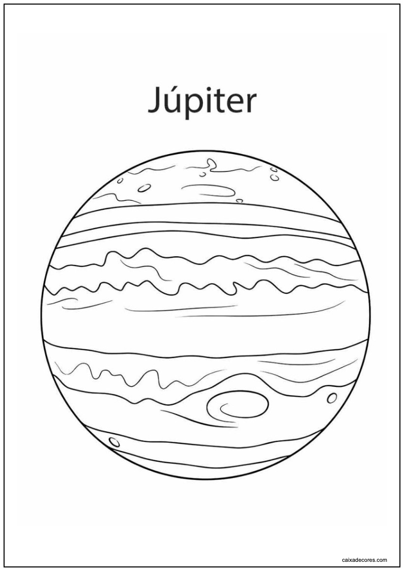 Desenho de planeta para imprimir 14
