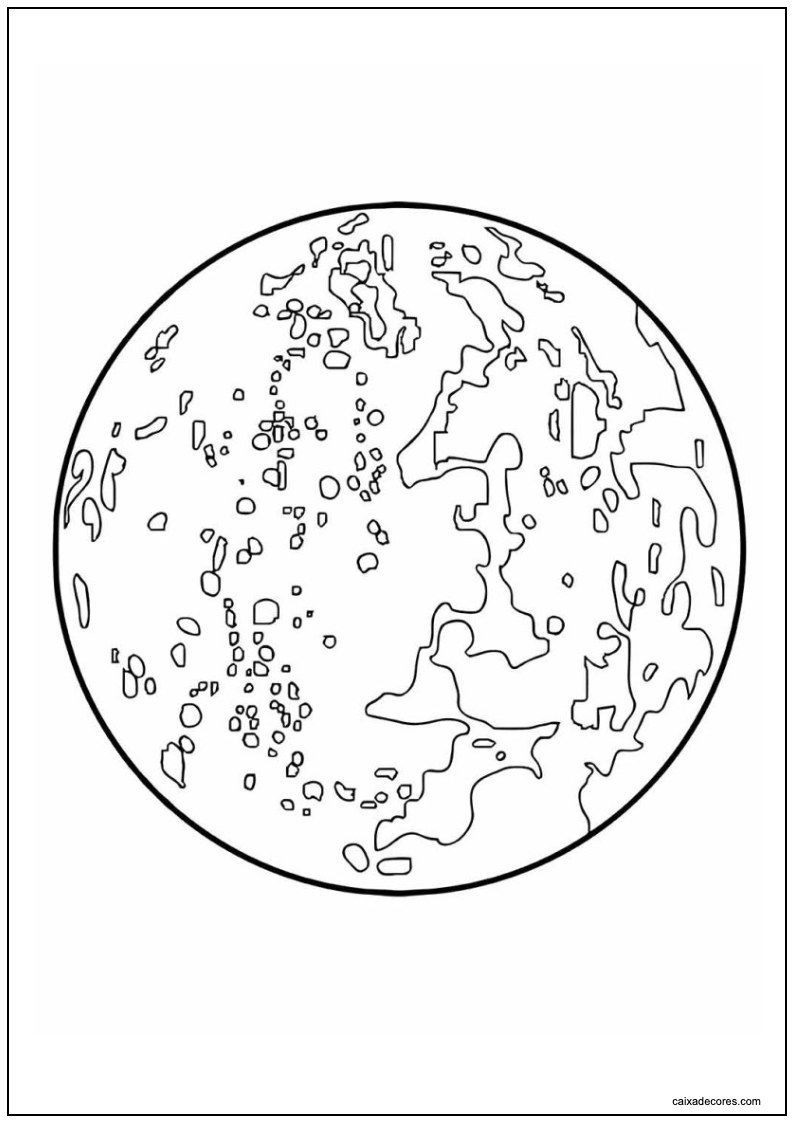 Desenho de planeta para imprimir 15