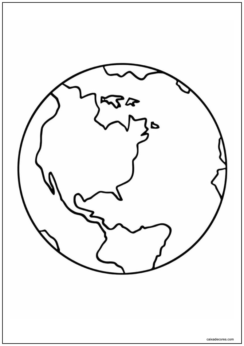Desenho de planeta para imprimir 16