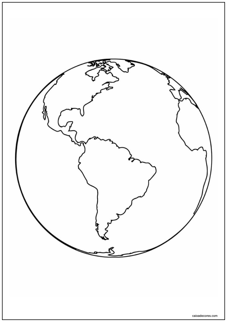 Desenho de planeta para imprimir 17