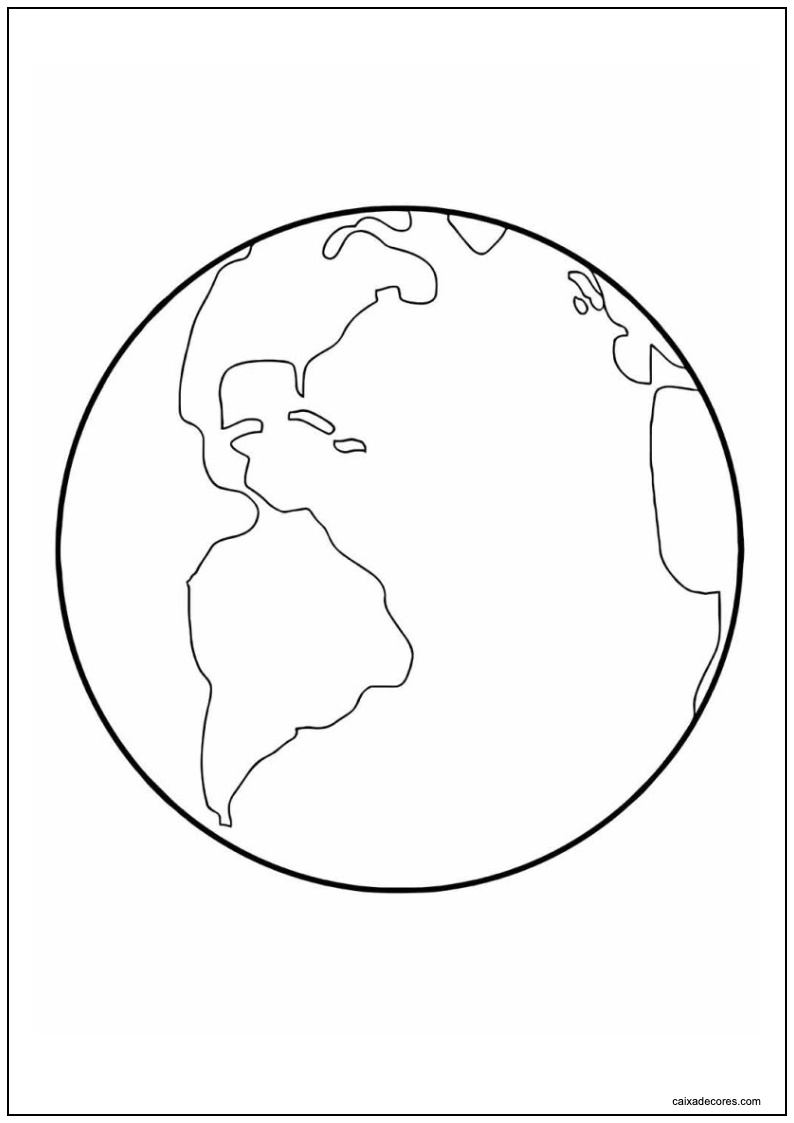 Desenho de planeta para imprimir 18
