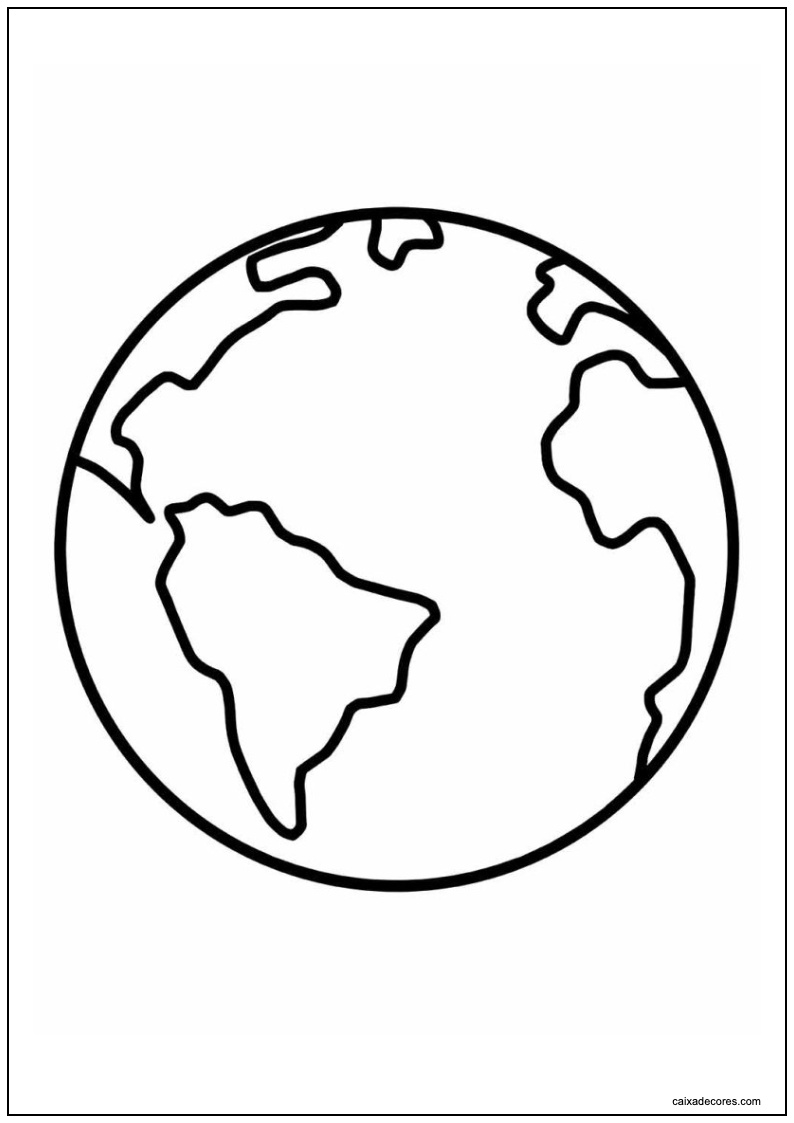 Desenho de planeta para imprimir 19