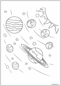 Desenho de planeta para imprimir 22