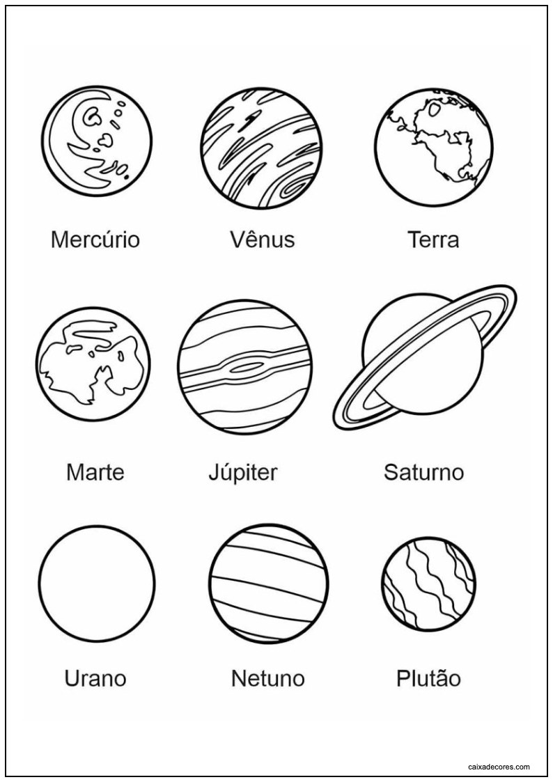 Desenho de planeta para imprimir 23
