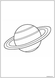 Desenho de planeta para imprimir 3