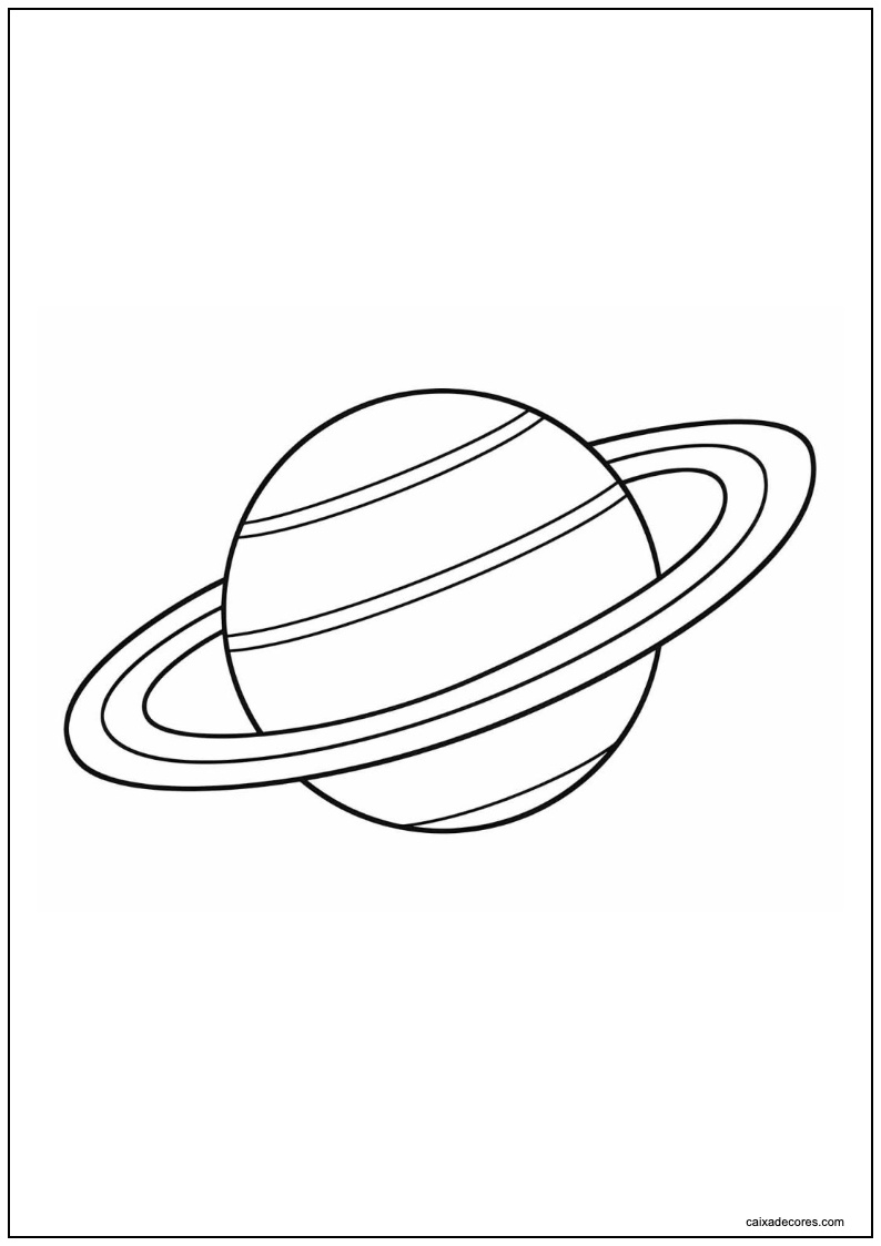 Desenho de planeta para imprimir 3