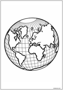 Desenho de planeta para imprimir 5