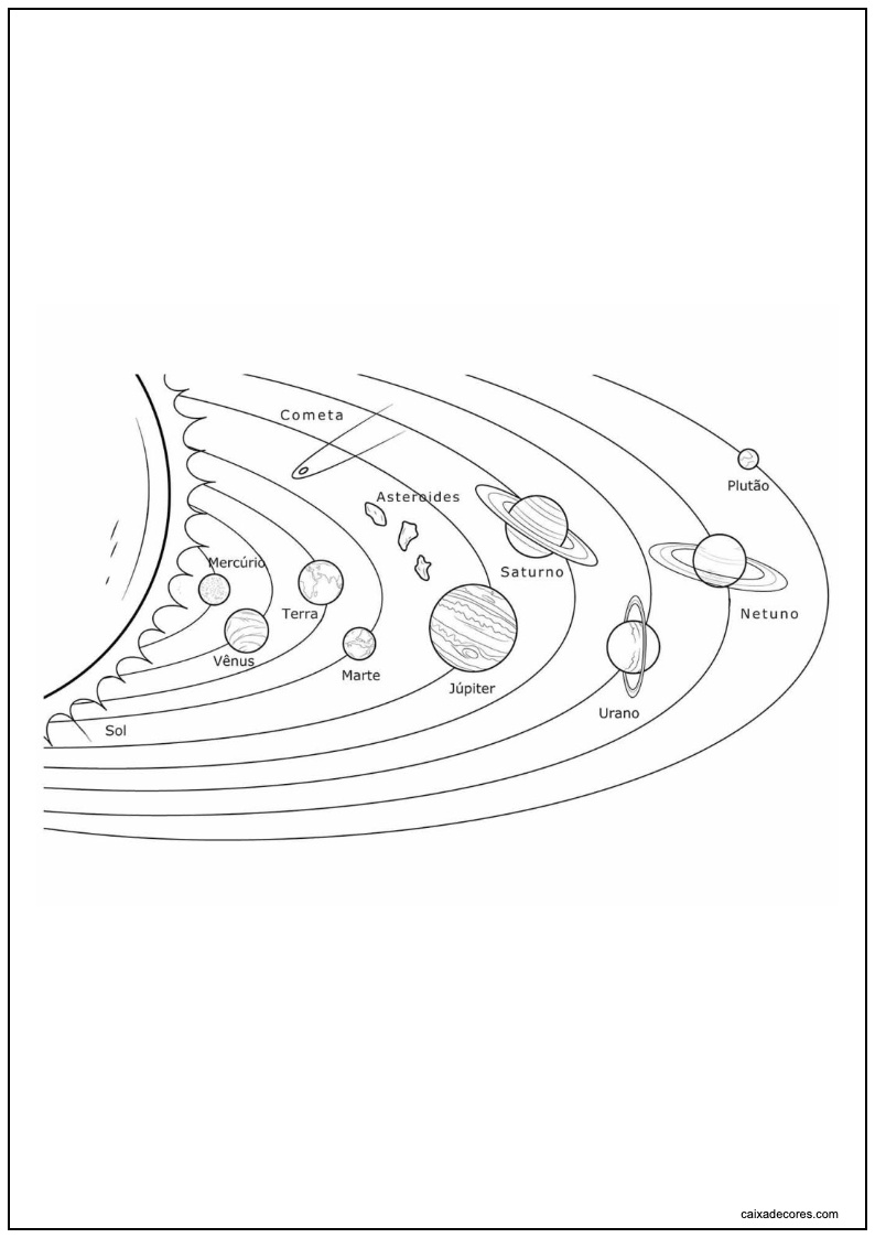 Desenho de planeta para imprimir 9