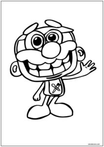 Desenho do josé comilão amigável para colorir