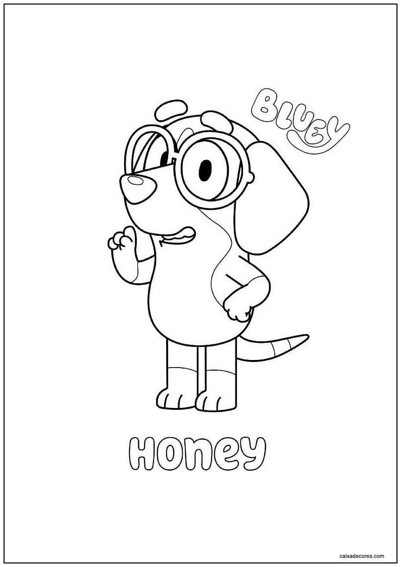 Desenho do puff para colorir