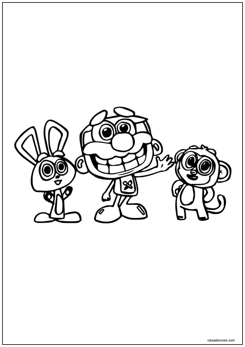 Desenho dos personagens de josé comilão para imprimir