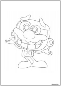 Desenho para colorir josé comilão sorrindo
