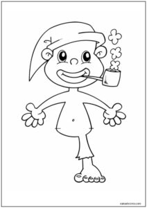 Desenhos de Saci-Pererê para imprimir e colorir