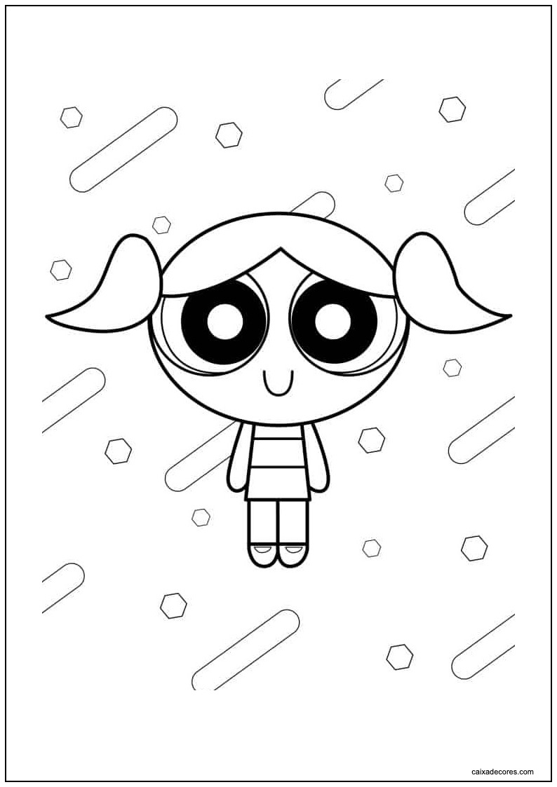 Desenho de as meninas superpoderosas para colorir e imprimir