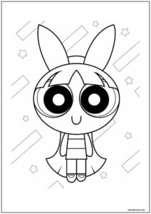 Desenho de pétala das meninas superpoderosas para colorir e imprimir
