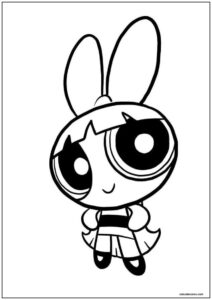 Desenho de pétala das meninas superpoderosas para imprimir