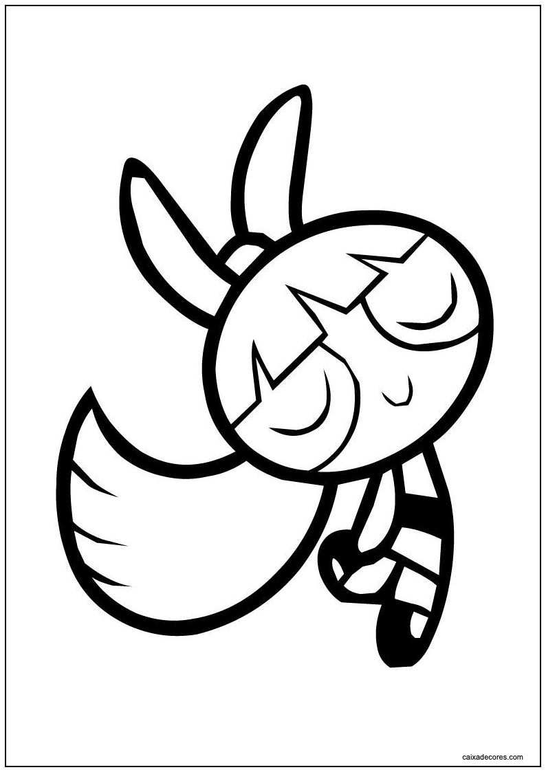 Desenho de pétalo de as meninas superpoderosas para colorir