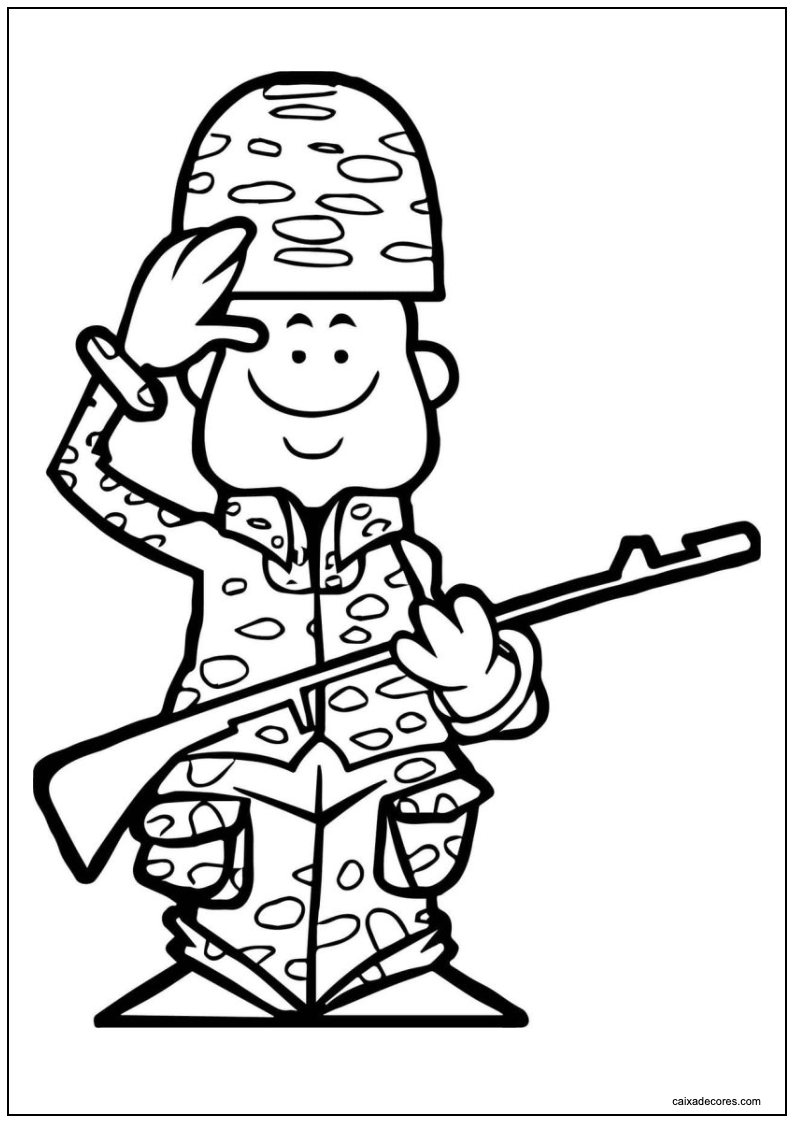 Desenho de soldados para imprimir 10