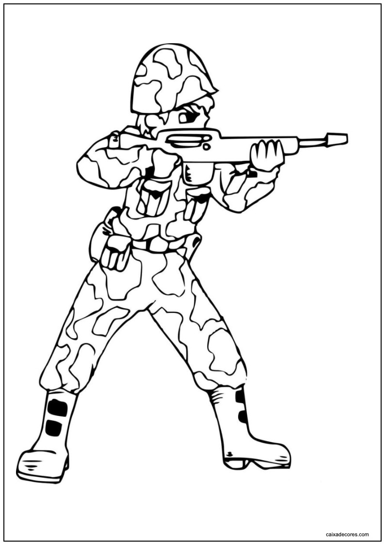 Desenho de soldados para imprimir 13