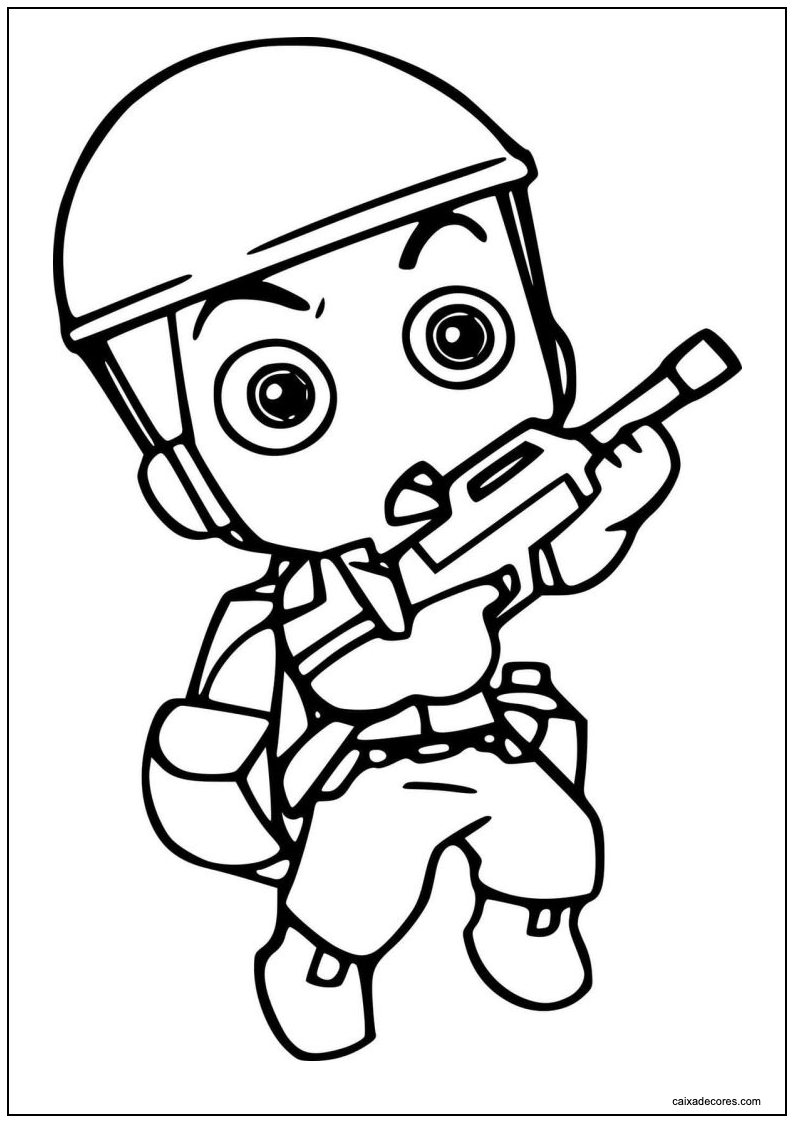 Desenho de soldados para imprimir 14