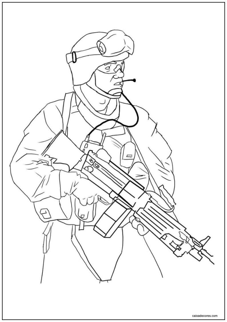 Desenho de soldados para imprimir 17