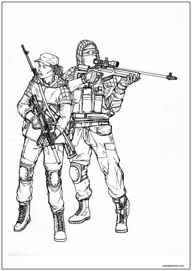 Desenho de soldados para imprimir 22