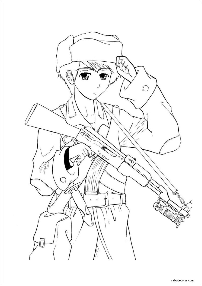 Desenho de soldados para imprimir 23