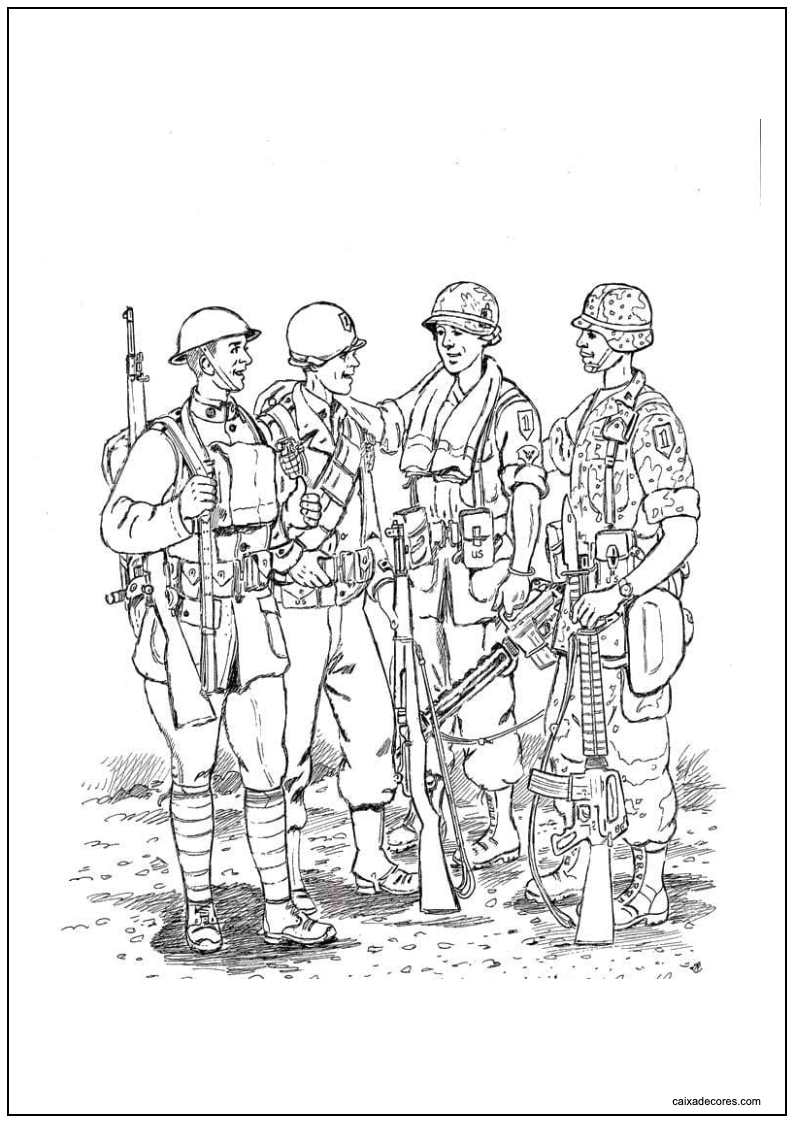 Desenho de soldados para imprimir 24