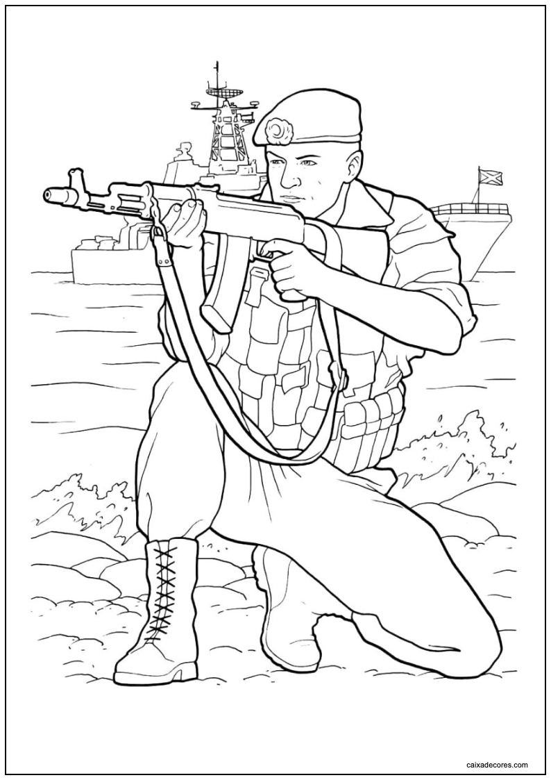 Desenho de soldados para imprimir 35